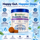 NutriPawz™ Advanced Dog Probiotics - Chewable Tummy & Digestive Health Treats